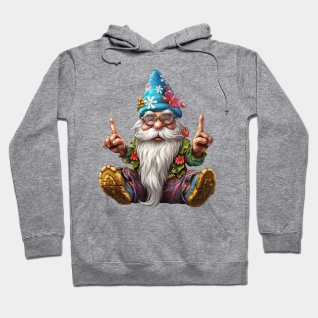 Hippie Gnome #10 Hoodie by Chromatic Fusion Studio